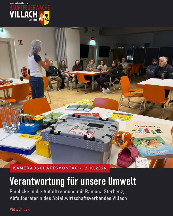 Wir übernehmen Verantwortung für unsere Umwelt ♻️ Im Zuge unseres Kameradschaftsmontags durften wir heute von Ramona Ste